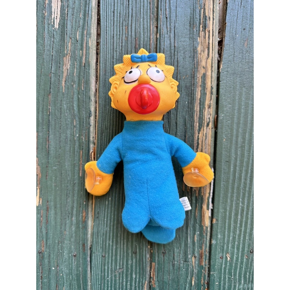 Maggie Simpsons  Suction Cup Hard Head Soft Body Made In Korea Vintage T1